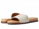 送料無料 Madewell レディース 女性用 シューズ 靴 サンダル The Louisa Slide Sandal in Woven Leather - Pale Oyster