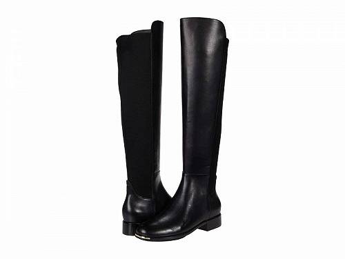 送料無料 コールハーン Cole Haan レディース 女性用 シューズ 靴 ブーツ ロングブーツ Grand Ambition Huntington Over-the-Knee Boot - Black Princess Leather/Stretch Textile