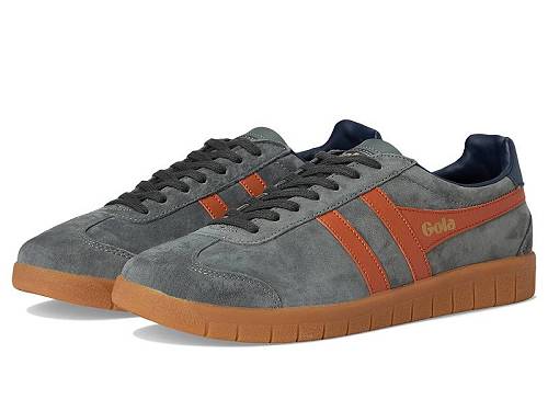 送料無料 ゴラ Gola メンズ 男性用 シューズ 靴 スニーカー 運動靴 Hurricane Suede - Storm/Moody Orange/Navy/Gum