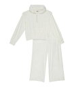 送料無料 HABITUAL girl 女の子用 ファッション 子供服 セット Velour Knit Pants Set (Big Kids) - Off-White