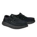 送料無料 ヘイデュード Hey Dude レディース 女性用 シューズ 靴 ローファー ボートシューズ Wendy COMF Suede - Black