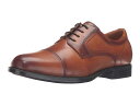 送料無料 フローシャイム Florsheim メンズ 男性用 シューズ 靴 オックスフォード 紳士靴 通勤靴 SINGLE SHOE - Midtown Cap Toe Oxford - Cognac Smooth