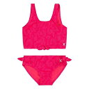 送料無料 ハーレー Hurley Kids 女の子用 スポーツ・アウトドア用品 キッズ 子供用水着 Two-Piece Front Tie Tankini Swim Set (Big Kids) - Pink Punch