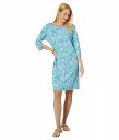 送料無料 リリーピューリッツァー Lilly Pulitzer レディース 女性用 ファッション ドレス Braedyn UPF 50+ Dress - Surf Blue Soleil It On Me