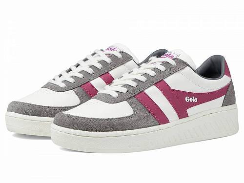 送料無料 ゴラ Gola レディース 女性用 シューズ 靴 スニーカー 運動靴 Grandslam Pure - White/Ash/Fuchsia