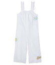 送料無料 ピーク PEEK 女の子用 ファッション 子供服 ベビー服 赤ちゃん ロンパース Embroidered Patches Calf Length Romper (Toddler/Little Kids/Big Kids) - White