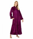  lCg Natori fB[X p t@bV pW} Q iCgKE Plush Sherpa Zip Caftan - Dark Violet