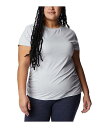  RrA Columbia fB[X p t@bV ANeBuVc Plus Size Leslie Falls(TM) Short Sleeve - Cirrus Grey