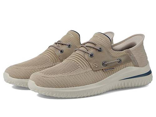 送料無料 スケッチャーズ SKECHERS メンズ 男性用 シューズ 靴 スニーカー 運動靴 Delson 3.0 Roth Hands Free Slip-Ins - Taupe