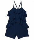 送料無料 HABITUAL girl 女の子用 ファッション 子供服 ベビー服 赤ちゃん ロンパース Ruffle Romper (Big Kids) - Medium Stone