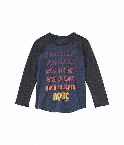 ̵ Chaser Kids ˤλ եå Ҷ T Recycled Vintage Jersey w/ Tri-Blend Long Sleeve Raglan Blocked (Toddler/Little Kids) - Avalon/Black