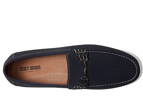 送料無料 ステーシーアダムス Stacy Adams メンズ 男性用 シューズ 靴 ローファー Corley Driving Moc - Navy