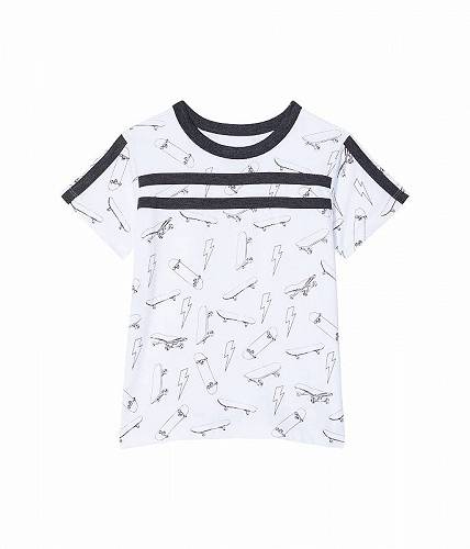 ̵ Chaser Kids ˤλ եå Ҷ T Skateboard Lightning Bolts Tee (Toddler/Little Kids) - White