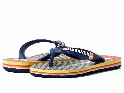 送料無料 クイックシルバー Quiksilver Kids 男の子用 キッズシューズ 子供靴 サンダル Molokai Art (Toddler/Little Kid/Big Kid) - Blue/Blue/Orange/Massive