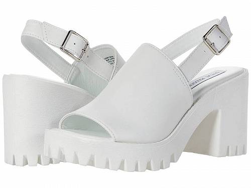 送料無料 スティーブマデン Steve Madden レディース 女性用 シューズ 靴 ヒール Sunnyside Sandal - White Leather