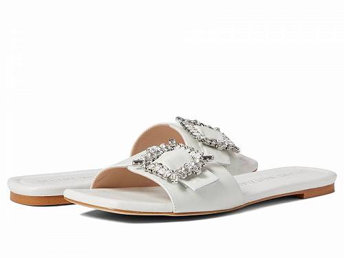  X`A[gCc} Stuart Weitzman fB[X p V[Y C T_ Shine Buckle Slide Sandal - White