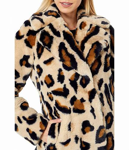 送料無料 サンクチュアリ Sanctuary レディース 女性用 ファッション アウター ジャケット コート Single Breasted Faux Fur Coat - Leopard