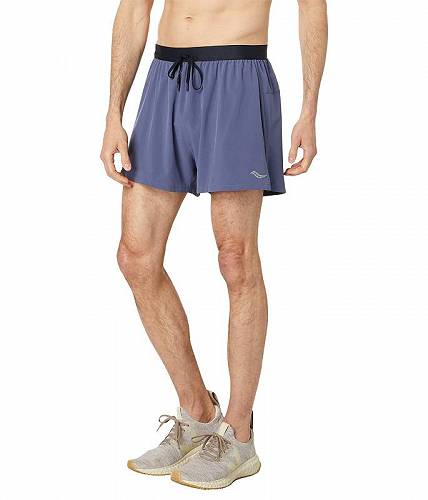 送料無料 サッカニー Saucony メンズ 男性用 ファッション ショートパンツ 短パン Outpace 3&quot; Shorts - Horizon