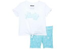 送料無料 ハーレー Hurley Kids 女の子用 ファッション 子供服 セット Bike Shorts Set (Toddler/Little Kids) - Aurora Green