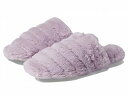 送料無料 Madewell レディース 女性用 シューズ 靴 スリッパ Quilted Scuff Slippers in Recycled Faux Fur - Provence Grape