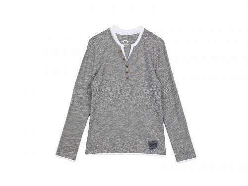 送料無料 アパマンキッズ Appaman Kids 男の子用 ファッション 子供服 Tシャツ Camden Slub Jersey Henley (Toddler/Little Kids/Big Kids) - Greyscale Stripe