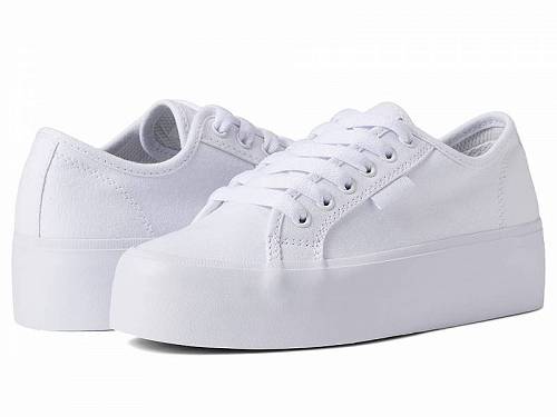 送料無料 ディーシー DC レディース 女性用 シューズ 靴 スニーカー 運動靴 Manual Platform - White/White