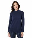 送料無料 Lisette L Montreal レディース 女性用 ファッション セーター Ellie Organic Cotton Mock Neck Sweater - Navy