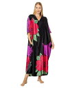 送料無料 ネイトリ Natori レディース 女性用 ファッション パジャマ 寝巻き ナイトガウン Exotica Zip Caftan - Black Multi