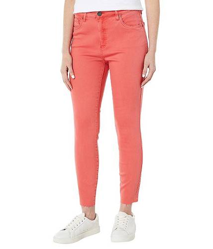 送料無料 カットフロムザクロス KUT from the Kloth レディース 女性用 ファッション ジーンズ デニム Connie High-Rise Fab AB Ankle Skinny-Raw Hem in Coral - Coral