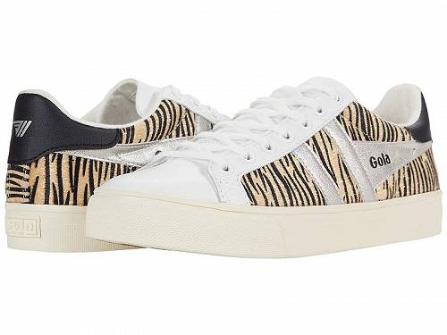 送料無料 ゴラ Gola レディース 女性用 シューズ 靴 スニーカー 運動靴 Orchid II Africa - White/Zebra/Silver