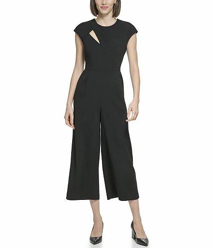 こちらの商品は カルバンクライン Calvin Klein レディース 女性用 ファッション ジャンプスーツ つなぎ セット Midi Jumpsuit with Cap Sleeves - Black です。 注文後のサイズ変更・キャンセルは出来ませんので、十分なご検討の上でのご注文をお願いいたします。 ※靴など、オリジナルの箱が無い場合がございます。ご確認が必要な場合にはご購入前にお問い合せください。 ※画面の表示と実物では多少色具合が異なって見える場合もございます。 ※アメリカ商品の為、稀にスクラッチなどがある場合がございます。使用に問題のない程度のものは不良品とは扱いませんのでご了承下さい。 ━ カタログ（英語）より抜粋 ━ The primary materials that compose this product contain a minimum of 20 percent recycled content. Combine comfort and style together and look absolutely youthful donning the Calvin Klein(R) Midi Jumpsuit with Cap Sleeves. Round neckline and cap sleeves design. Centre back zippered closure. Sleek diagonal below the neckline. Slash pockets on the sides. Wide-leg pants in a cropped silhouette. 66% polyester, 30% recycled polyester, 4% spandex. Dry-clean.