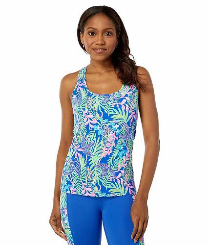 送料無料 リリーピューリッツァー Lilly Pulitzer レディース 女性用 ファッション トップス シャツ Mina Bra Tank UPF 50+ - Borealis Blue How You Like Me Prowl