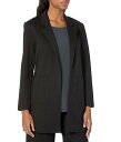  AC[tBbV[ Eileen Fisher fB[X p t@bV AE^[ WPbg R[g uU[ Petite Stretch Ponte Blazer - Black