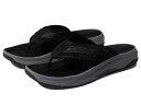 送料無料 フローシャイム Florsheim メンズ 男性用 シューズ 靴 サンダル Tread Lite Thong Sandal - Black Knit/...