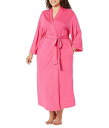 送料無料 ネイトリ Natori レディース 女性用 ファッション パジャマ 寝巻き バスローブ Plus Size Shangri-La Robe - Heather Pink Raspberry
