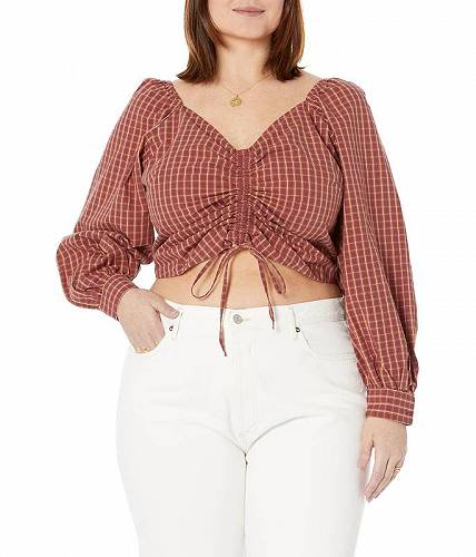 送料無料 リーバイス Levi s(R) Womens レディース 女性用 ファッション ブラウス Devin Blouse - Earth Red Plaid