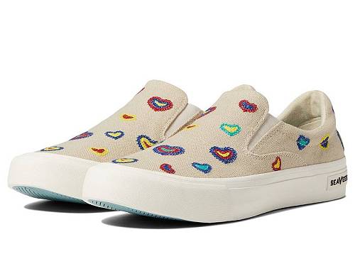 送料無料 シービーズ SeaVees レディース 女性用 シューズ 靴 スニーカー 運動靴 Hawthorne Slip-On W - Rainbow Heart