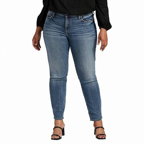 送料無料 Silver Jeans Co. レディース 女性用 ファッション ジーンズ デニム Plus Size Suki Mid-Rise Straight Leg Jeans W93413EKC2..