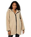  TN`A Sanctuary fB[X p t@bV AE^[ WPbg R[g Hooded Zip Front Sherpa - Latte 1