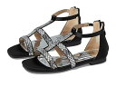 送料無料 Badgley Mischka Kids 女の子用 キッズシューズ 子供靴 サンダル Lisa Braided Sandal (Little Kid/Big Kid) - Black