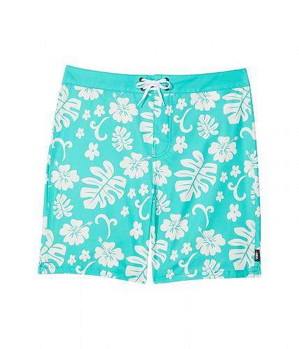 送料無料 バンズ Vans Kids 男の子用 スポーツ・アウトドア用品 キッズ 子供用水着 The Daily Always Aloha Boardshorts (Big Kids) - Waterfall