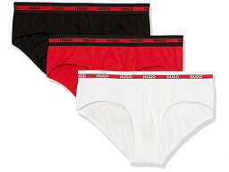 送料無料 ボス BOSS メンズ 男性用 ファッション 下着 HUGO Planet 3-Pack Hipster Briefs - Red/White/Black