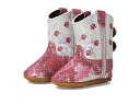  Old West Kids Boots ̎qp LbYV[Y qC p Pink Paw (Infant) - Pink Silver Snake Print Foot/White Shaft