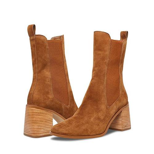 送料無料 スティーブマデン Steve Madden レディース 女性用 シューズ 靴 ブーツ チェルシーブーツ アンクル Argent Bootie - Chestnut Suede