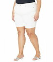  GkCfB[WF[ NYDJ Plus Size fB[X p t@bV V[gpc Zp Plus Size Ella Shorts w/ 1&quot; Cuff in Optic White - Optic White