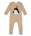 こちらの商品は HUXBABY キッズ 子供用 ファッション 子供服 ワンピース つなぎ Cool Penguin Stripe Romper (Infant) - Almond/Amber Stripe です。 注文後のサイズ変更・キャンセルは出来ませんので、十分なご検討の上でのご注文をお願いいたします。 ※靴など、オリジナルの箱が無い場合がございます。ご確認が必要な場合にはご購入前にお問い合せください。 ※画面の表示と実物では多少色具合が異なって見える場合もございます。 ※アメリカ商品の為、稀にスクラッチなどがある場合がございます。使用に問題のない程度のものは不良品とは扱いませんのでご了承下さい。 ━ カタログ（英語）より抜粋 ━ Keep your baby warm in the soft and cozy HUXBABY(TM) Cool Penguin Stripe Romper. One-piece jumpsuit is crafted in a soft organic cotton to keep them comfortable from playtime to bedtime. Long sleeves with crew neckline and easy zipper closure. Easy zip-up closure extends from neckline to right leg and makes dressing a cinch. 95% organic cotton, 5% elastane. Machine wash, dry flat. ※掲載の寸法や重さはサイズ「12-18 Months」を計測したものです. サイズにより異なりますので、あくまで参考値として参照ください. 実寸（参考値）： Inseam: 約 30.48 cm Shoulder to Crotch: 約 46.99 cm