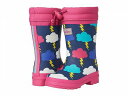 送料無料 Hatley Kids 男の子用 キッズシューズ 子供靴 ブーツ レインブーツ Lightening Clouds Sherpa Lined Rain Boots (Toddler/Little Kid) - Blue