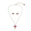 ̵ ٥åĥ󥽥 Betsey Johnson ǥ  奨꡼  ͥå쥹 Ice Cream Earrings Necklace Set - Red/White/Blue