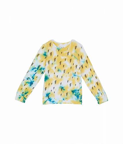 ̵ Chaser Kids ˤλ եå Ҷ ѡ å Recycled Bliss Knit Long Sleeve Crew Neck Pullover (Toddler/Little Kids) - Pacific Tie-Dye