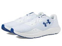 送料無料 アンダーアーマー Under Armour メンズ 男性用 シューズ 靴 スニーカー 運動靴 Charged Pursuit 3 - White/White/Blue Mirage